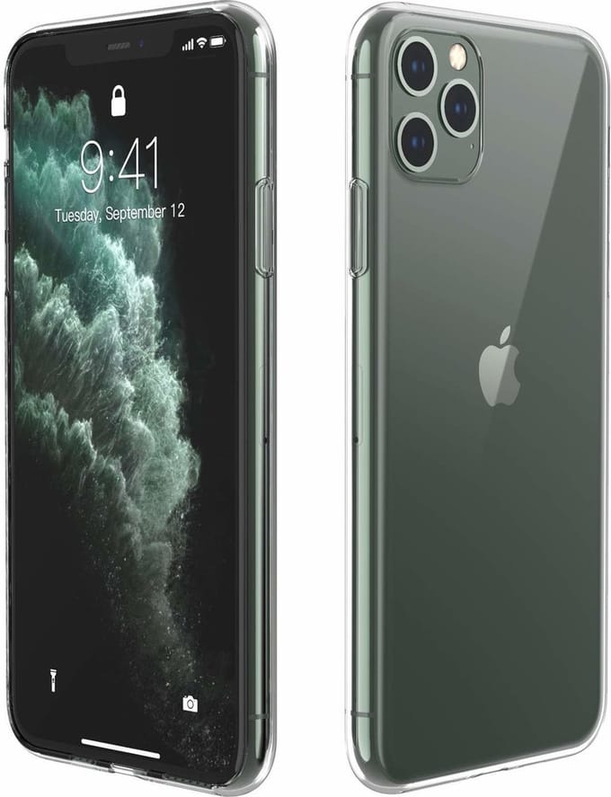 ShieldCase Ultra thin silicone hoesje geschikt voor Apple iPhone 11 Pro - transparant - perfecte pasvorm - optimale bescherming