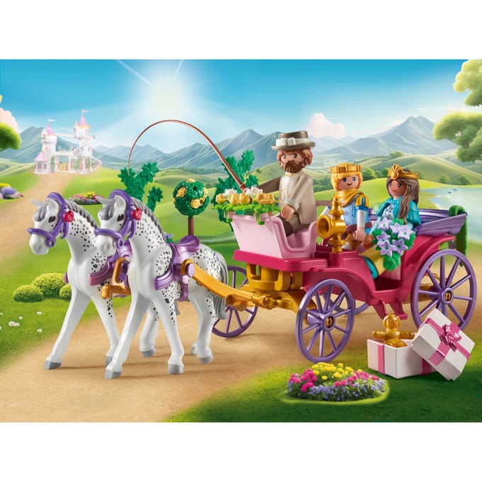 PLAYMOBIL Princess Magic Koetsrit met prins en prinses 71846