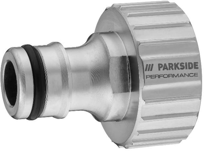 Parkside performance Tuinslang aansluiting - kraanaansluiting - metaal - 26,5mm / G3/4" - standaard clicksyteem