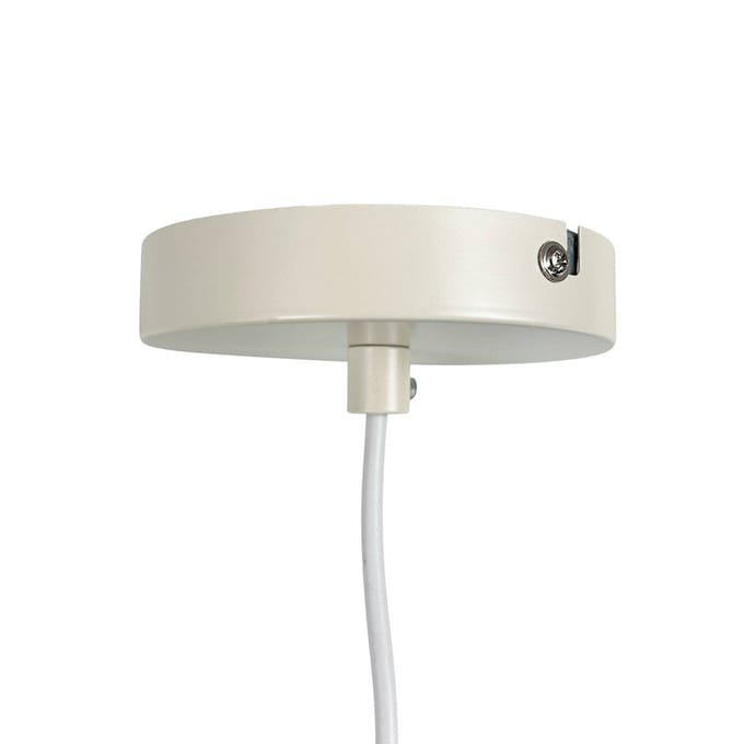 Dyberg Larsen hanglamp BLUMEN, parelwit, Ø 60 cm, metaal