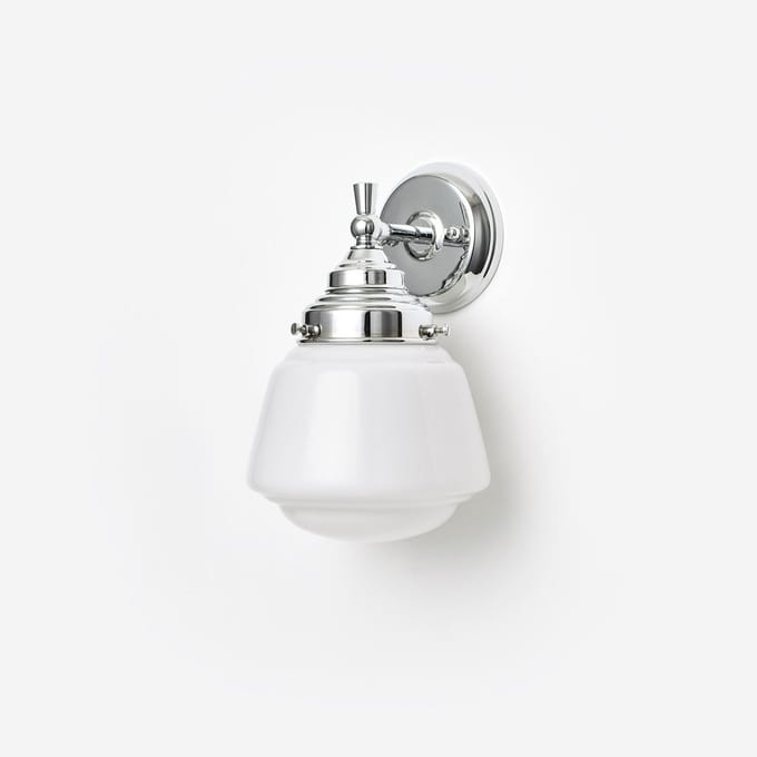 Wandlamp High Button Royal Chroom - Art Deco Trade