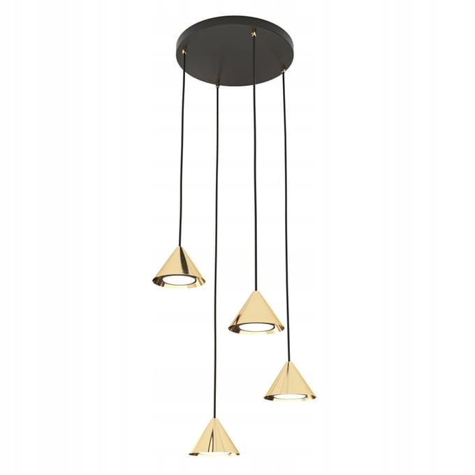 Emibig ELIT 4 Hanglamp Goud/Zwart GX53 - Stijlvol en Modern