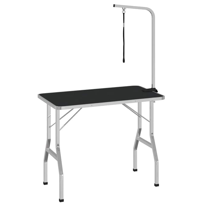 vidaXL - Hondentrimtafel - verstelbaar - met - 1 - lus