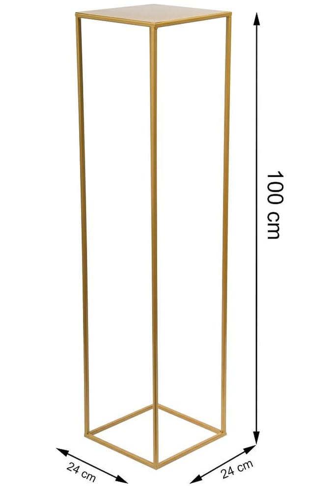 HowHomely - Moderne Gouden Plantentafel - 100 cm - Loft Stijl - Roestvrijbestendig