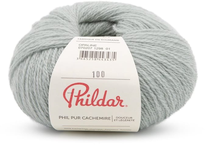 Phildar - Pur Cachemire - Ultrazachte Premium Garen - 100% Kasjmier - Kleur : Opaline