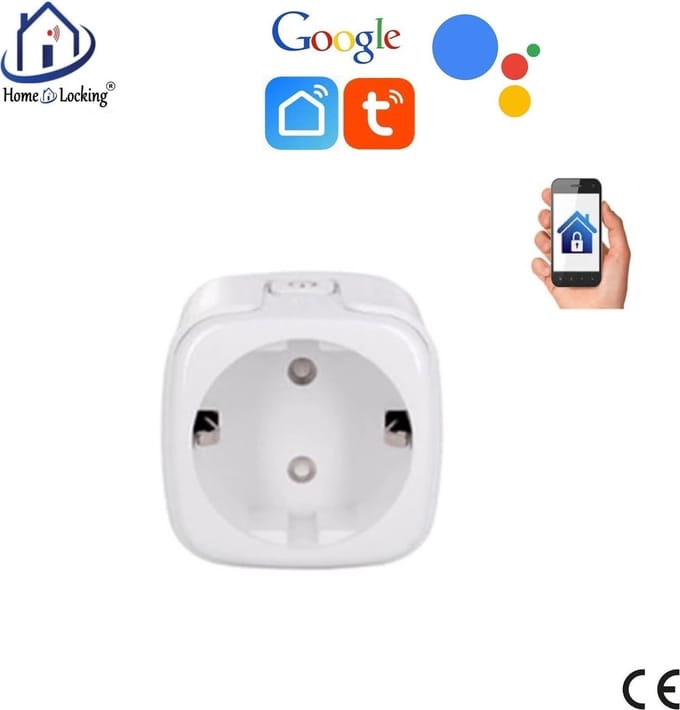 WiFi universele stopcontact met bediening via APP en kan werken met spraakgestuurde apps. T-2012