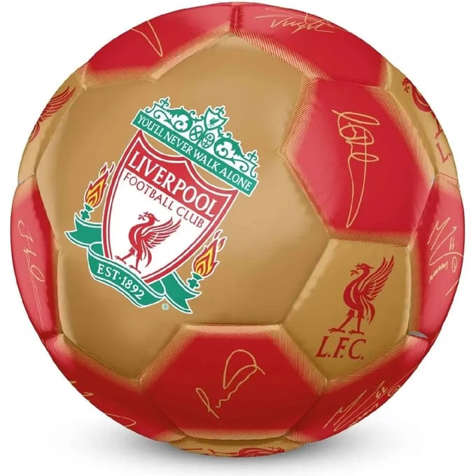 Liverpool FC - voetbal met handtekeningen - maat 5