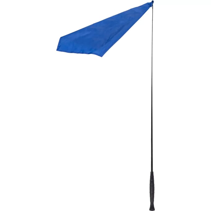 QHP - Trainingsstok - Met Vlag - 110cm - Blauw