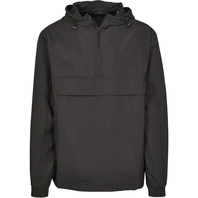 Build your Brand Basic Pull Over Jacket BY096 - Black - L