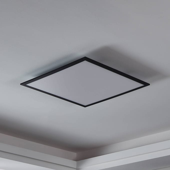EGLO connect.z Salobrena-Z Smart Plafondlamp - 59,5 cm - Zwart/Wit - Instelbaar wit licht - Dimbaar - Zigbee