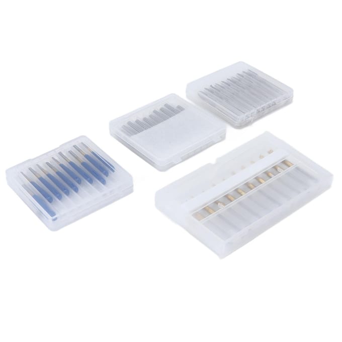 40 Stuks Freesmachine Vingerfrees CNC Routerbit Vlakke Bolneus Set Kit voor Graveren