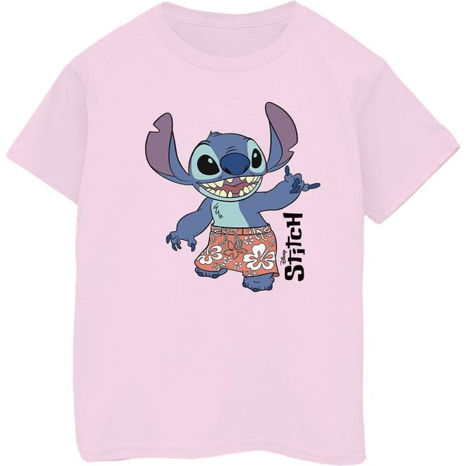 Disney Jongens Lilo & Stitch Bermuda Shorts T-shirt (Baby Roze)