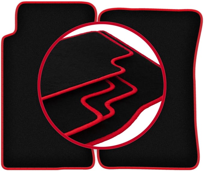 CARLUX-RED automatten voor: Mazda MX-5 I cabriolet (1989-1998)