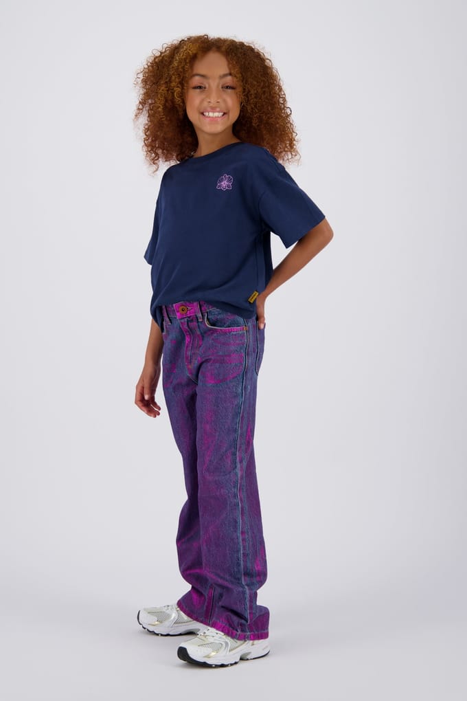 Vingino Hanika Dark Blue Maat: 2 | T-Shirts Outlet | kids | Blauw