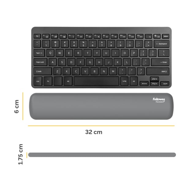 Fellowes 100142571 polssteun Silicone Grijs