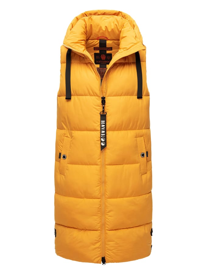 Navahoo dames lange bodywarmer Schnuffelchen – Warm & Stijlvol met Capuchon