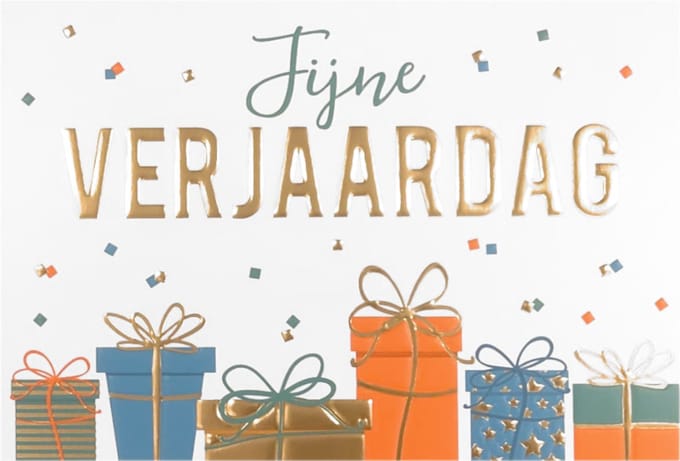Wenskaart - Daisy - Fijne Verjaardag - Met Envelop - 1 Stuk