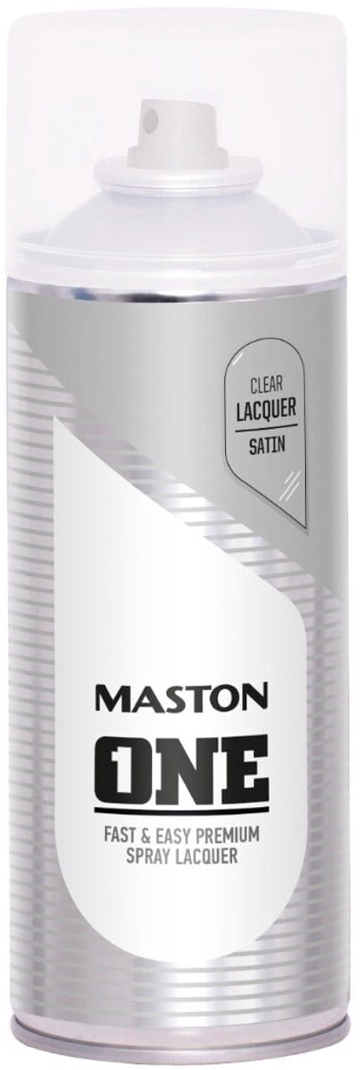 Maston ONE - spuitverf - blanke lak - zijdeglans - 400 ml - spuitbus verf