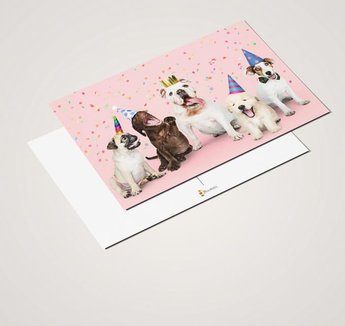 Ansichtkaartenset Puppy's