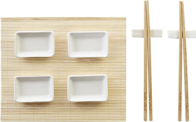 9-delige sushi serveer set bamboe voor 2 personen - Sushi servies