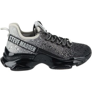 Steve Madden - Dames Mistica Sneaker Zwart/Zilver - Maat 37