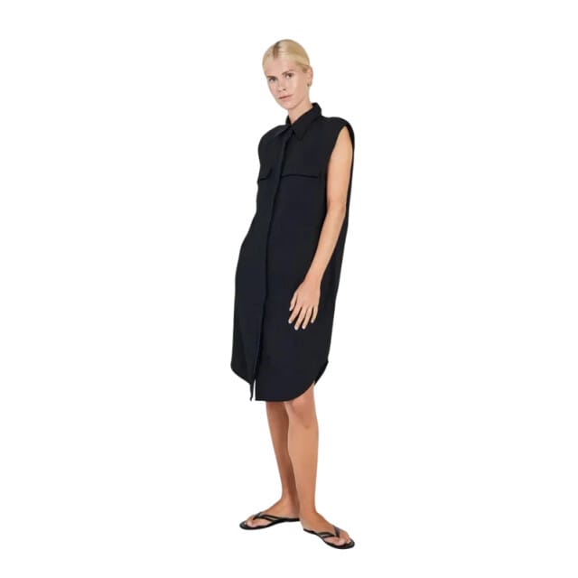 Norr Mara shirt dress black -