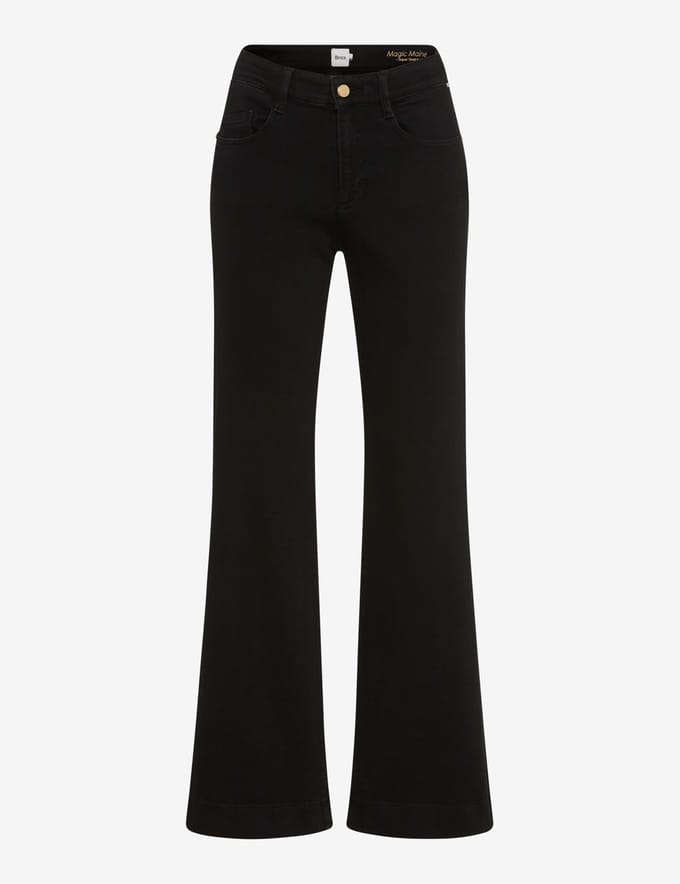Brax Dames Jeans  Style MAINE CLEAN BLACK BLACK, denim zwart, maat 46