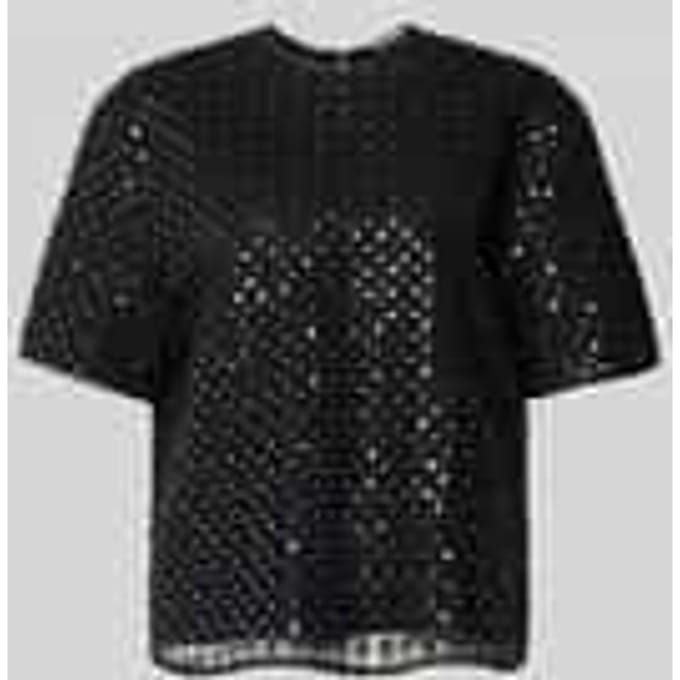 Oversized T-shirt met sierstenen
