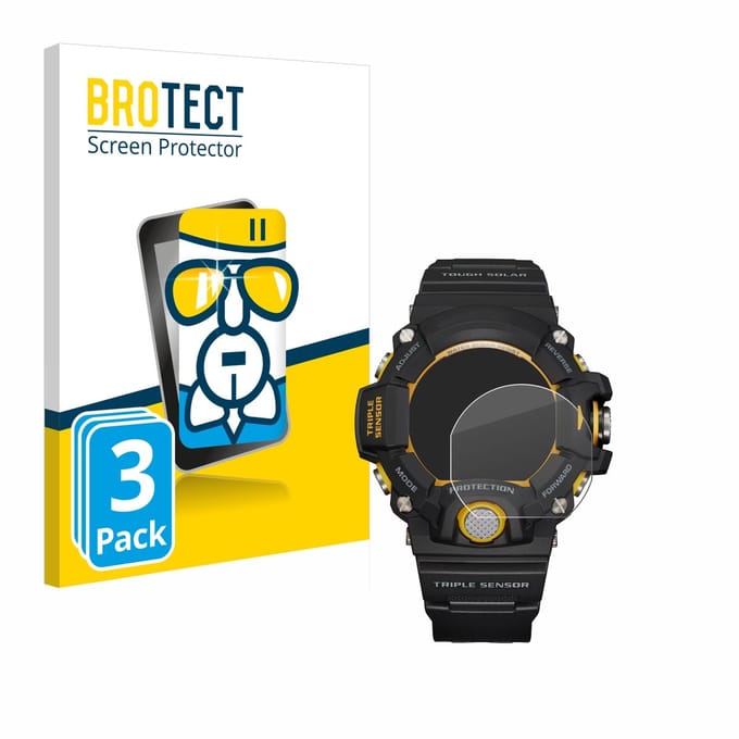 Screenprotector 3 Stuks voor Casio G-Shock GW-9400Y-1 Beschermglas transparant