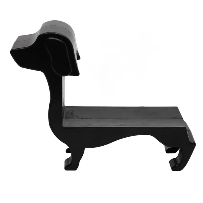 Teckel Hond Wijnfles Houder Decoratief Stevig Veelzijdig Teckel Wijnrek Organizer voor Thuis black