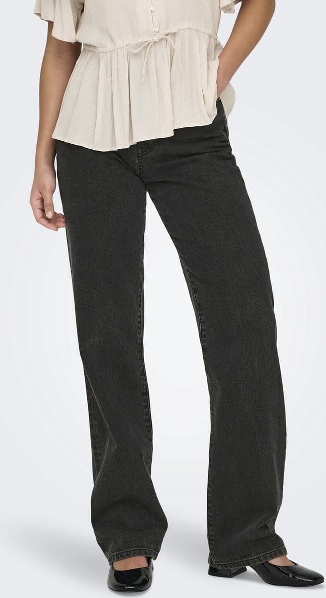 ONLY - ONLSILJE EX HW STR WIDE DOT854 DNM NOOS - Dames - Jeans