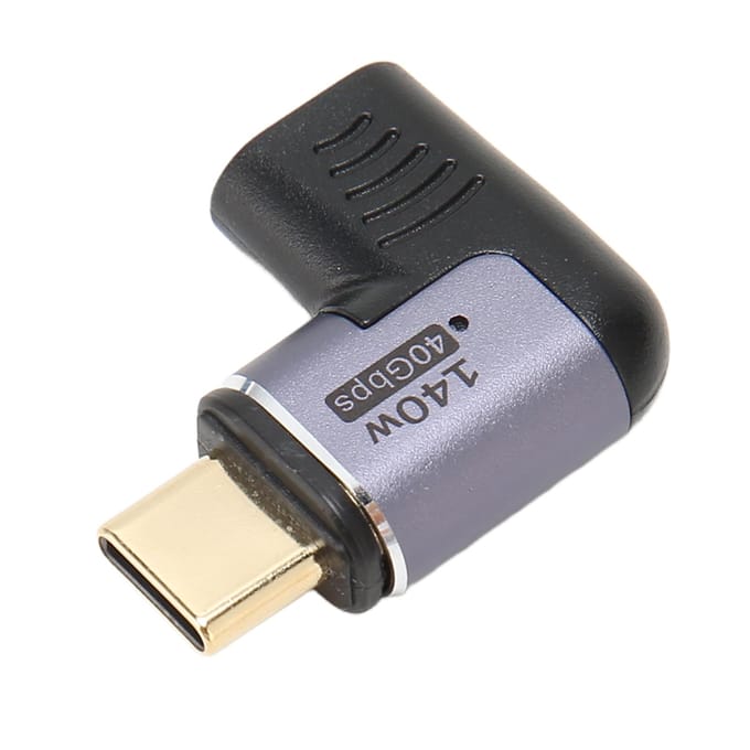 USB C Magnetische Adapter 140W 40Gbps Rechte Hoek 8K 60Hz Ondersteund 90 Graden Type C Adapter voor