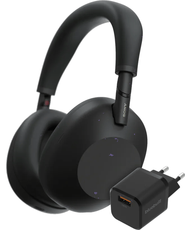 Sony WH-1000XM6 Zwart + BlueBuilt Quick Charge Oplader