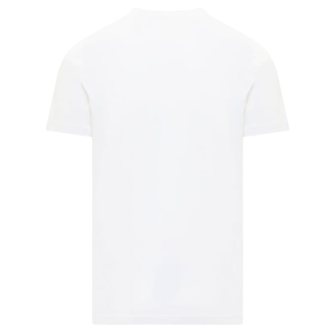 Wit T-shirt met denimlogo van Diesel Industry