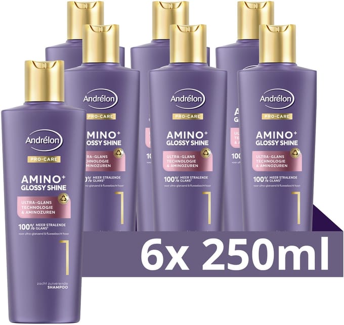 Andrelon - PRO CARE - Amino+ Glossy Shine - Shampoo - 250ml