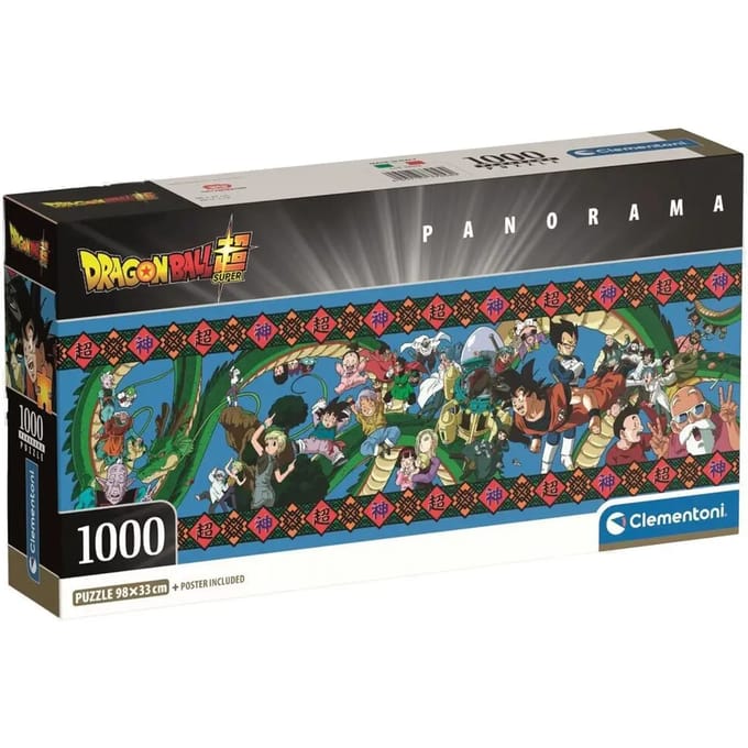 Clementoni - Puzzel - 1000 Stukjes - Dragon Ball Panorama - Compact Box