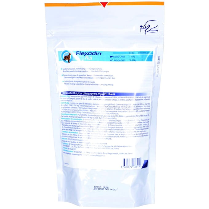 Flexadin Gewricht supplement Flexadin Plus Maxi > 10 kg - 90 brokjes