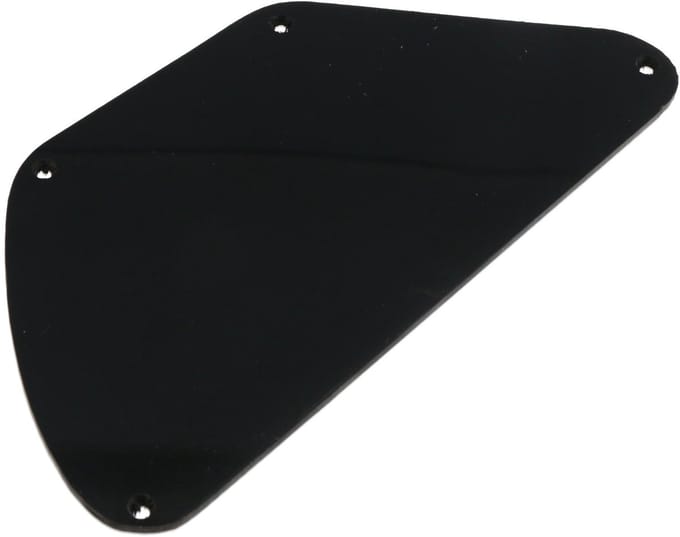 Gitaar backplate voor doublecut solidbody - Fazley 10689 - Zwart
