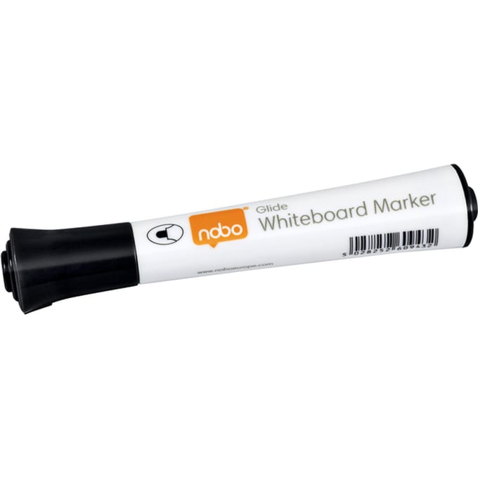 Whiteboardmarker Nobo Glide rond zwart 2mm