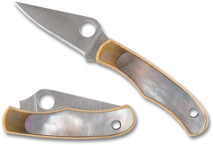 Spyderco Bug Nickel Silver Abalone 12C27 PE – Luxe Micro Zakmes Met Klassieke Uitstraling