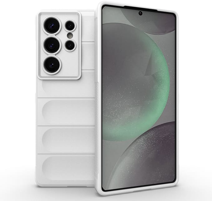 Solidenz AeroGrip geschikt voor Samsung Galaxy S25 Ultra hoesje - Wit