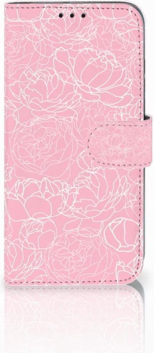 Honor 10 Lite Hoesje White Flowers