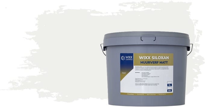 Wixx Siloxan Buitenlatex Matt - 5L - RAL 9016 | Verkeerswit