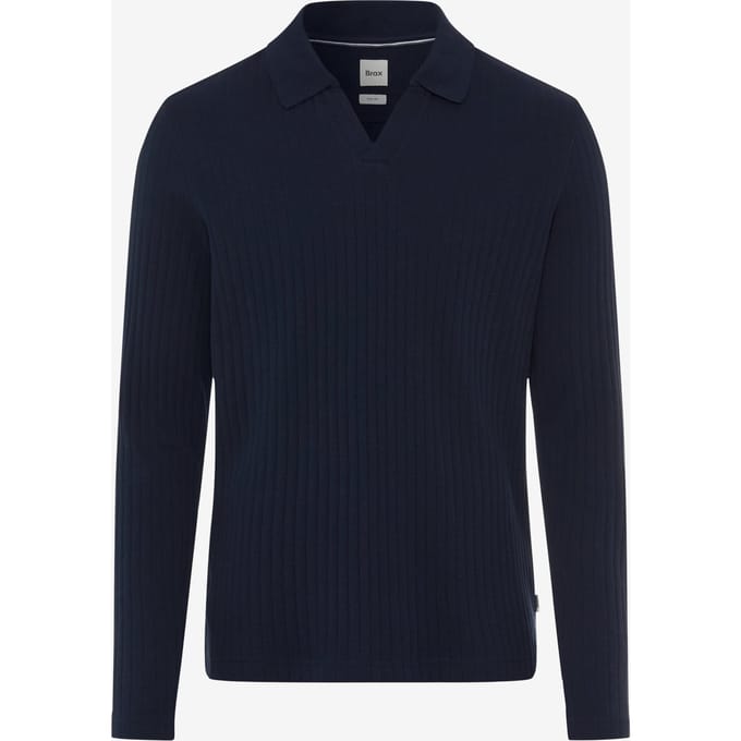 Brax Heren Poloshirt  Style PRINCETON navy, donkerblauw, maat S