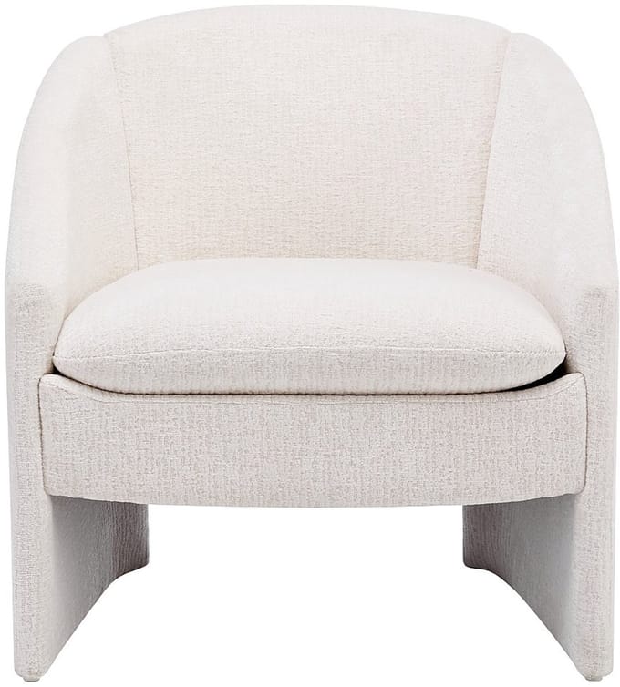 Vente-unique Fauteuil in beige gestructureerde stof TAROLO