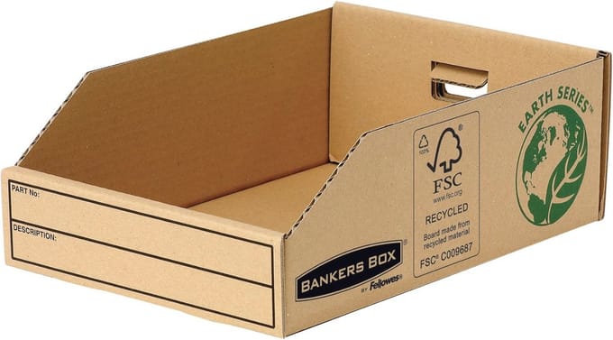 Kleine Onderdelen Box 200 mm - 100% Gerecycled Karton - Set van 50 Stuks