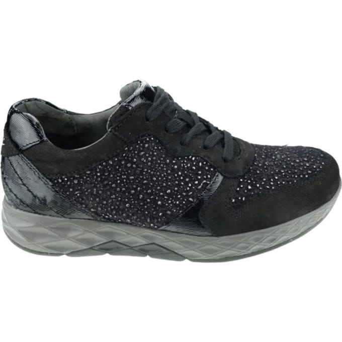 Gabor rollingsoft sensitive 56.998.47 - dames rollende wandelsneaker - Zwart - maat 37 (EU) 4 (UK)
