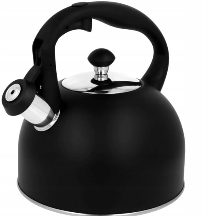 Brunbeste Traditionele Waterkoker met Fluitje – Robuust 2,5 L - Fluitketel