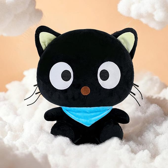 Chocolade kat pluche pop speelgoed kindercadeau 45cm（0.95kg）
