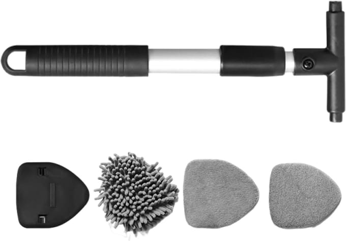 Ruiten Reiniger Tool - Auto Reiniger Borstel - Glas Onderhoud - Dubbele Borstelstructuur - 27 x 11 x 3.5 cm